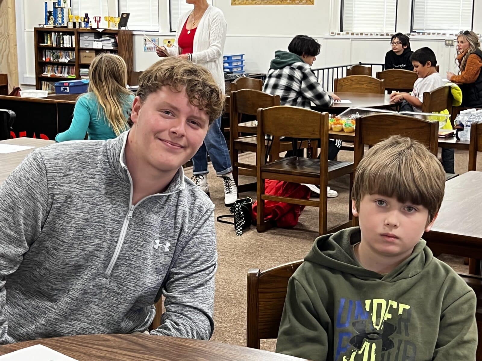 Burke County high schoolers meet their match at Icard Elementary