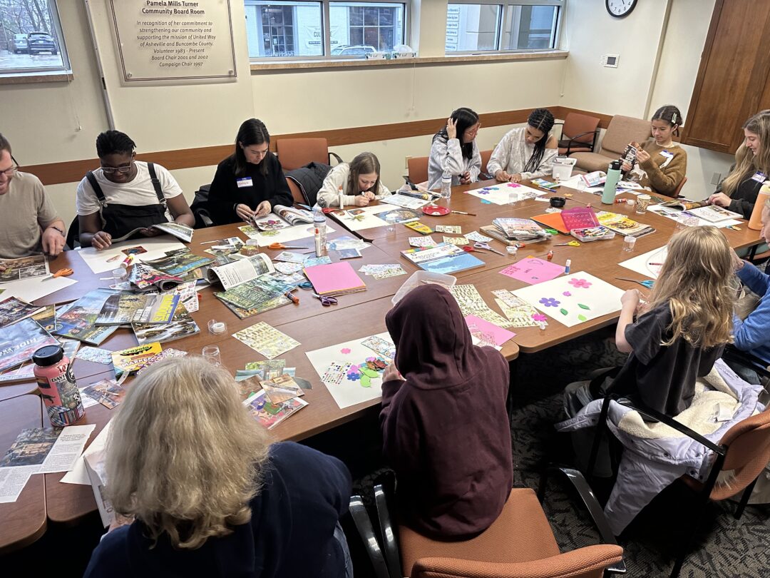 Vision boarding with Big Brothers Big Sisters of Western North Carolina